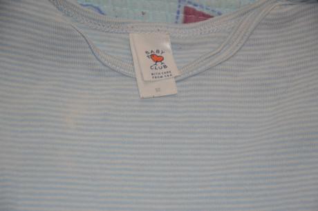 Bavlněné body krátký rukáv prouhaté, c&a,92