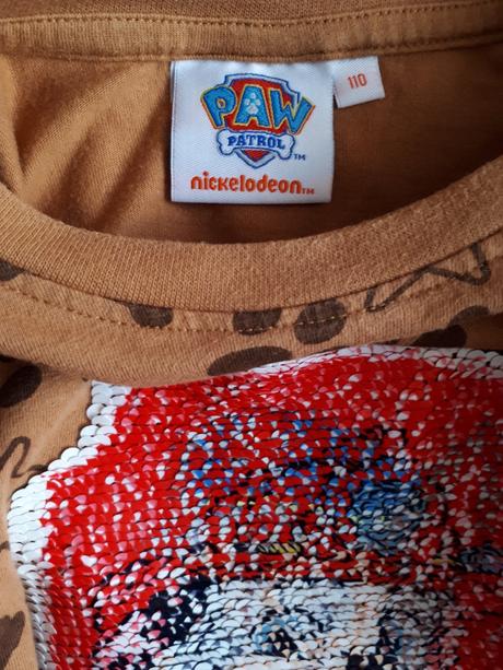 Dětské přeměňovací tričko tlapková patrola, 110, nickelodeon,110
