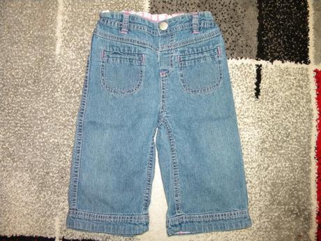 Riflové kalhoty pro holčičku vel.80, 80