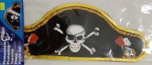 Pirátský klobouk dětský s lebkou, 