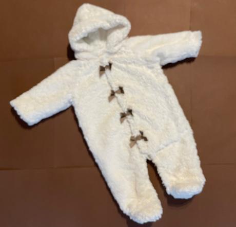 Kombinéza přechodová chlupaťoučká - v.6/9 měs, mamas & papas,74