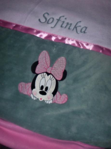 Deka do kočárku s minie, 