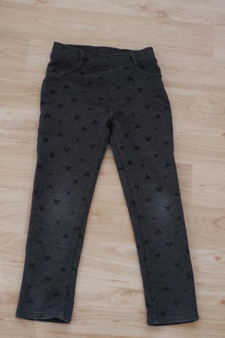 Leginy se srdicky vel. 122, h&m,122