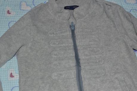 Fleesová šedá mikina, vel. 110/116, pumpkin patch,116