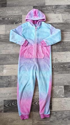 Overal dívčí duhový plyš.128/134, george,128