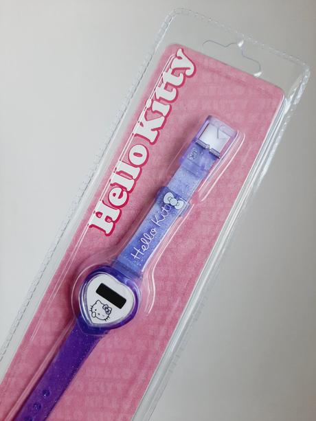 Nové fialové modré digitální hodinky hello kitty,