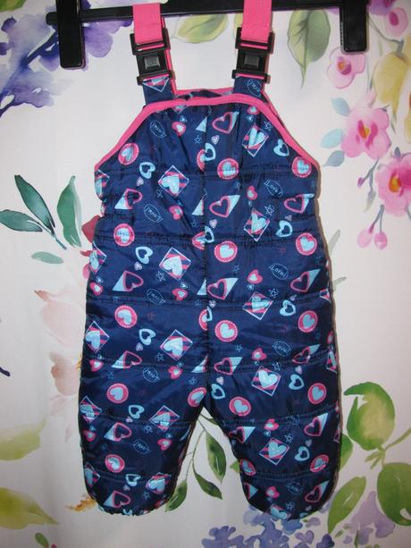 Dívčí modré oteplovačky se srdíčky, pepco,80