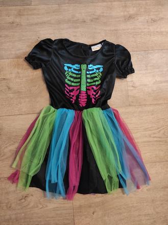 Karnevalový kostým kostra, skeletonka vel. 140, 