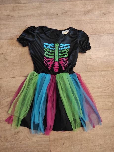 Karnevalový kostým kostra, skeletonka vel. 140, 