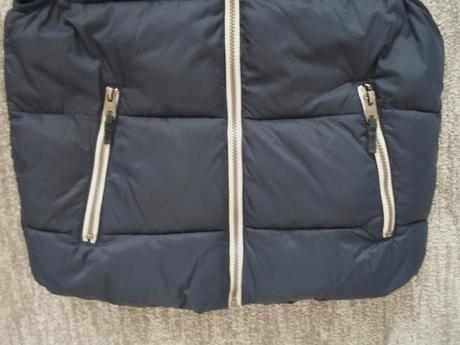 Modrá zateplená vesta vestička h&m, h&m,146