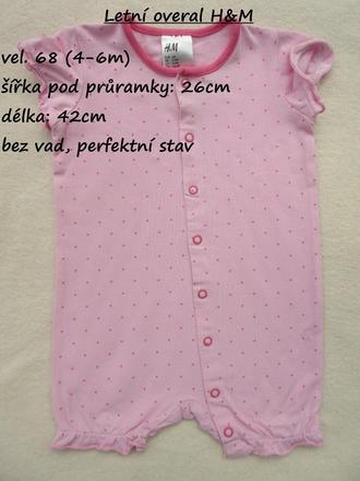 Letní overal zn. h&m, h&m,68