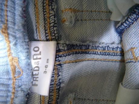 Pohodlné riflové kalhoty vel.68, f&f,68