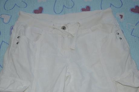 140 lněné letní 3/4 kalhoty, šortky, marks & spencer,140