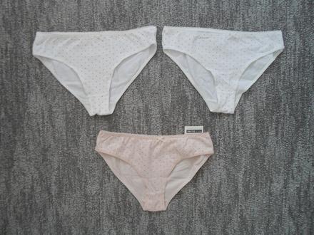 Dívčí bílé růžové kalhotky, 140