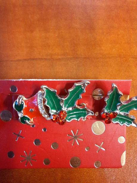 Naušnice bižuterie vánoční nové, 