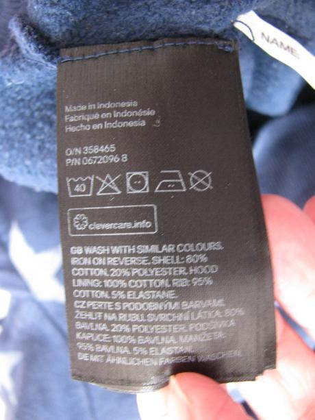 Chlapecká bavlněná mikina s kapucí h&m, h&m,122