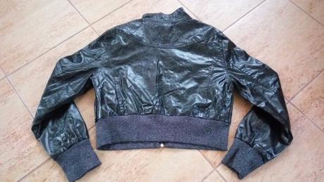 Jarní bunda pro dívky - černá, vel. 158, 158