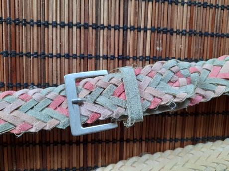 Pásekák,opasek, růžový-béžový,