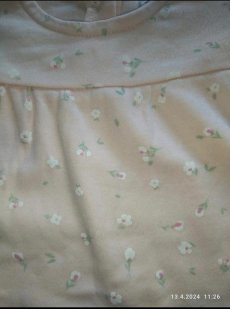 Dívčí letní šaty bez ramínek 9-12m, vel. 74-80, 74