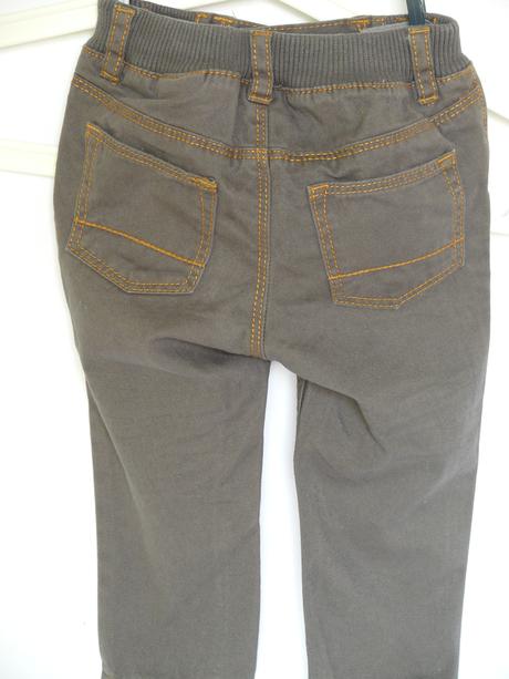 Hnědé baby džíny, h&m,74