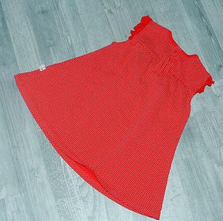 Tmavě růžové bavlněné letní šaty s puntíky, debenhams,80