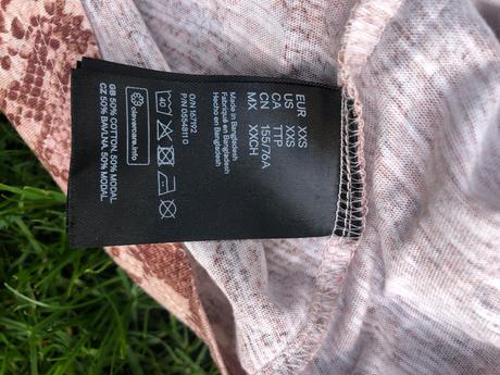 Hadi vzor růžové šaty xxs h&m, h&m,xs