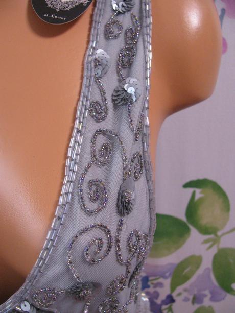 Dámská společenská šedá vesta, s