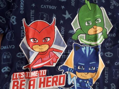 Dětské tričko pyžamasky, pj masks, vel.110, 110