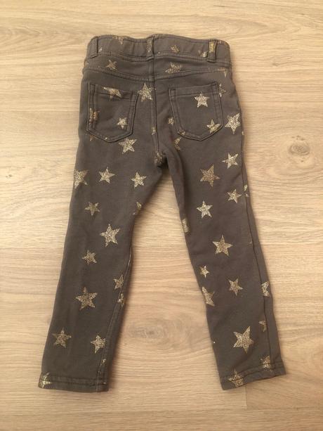 Hvězdičkové dívčí kalhoty h&m, h&m,92