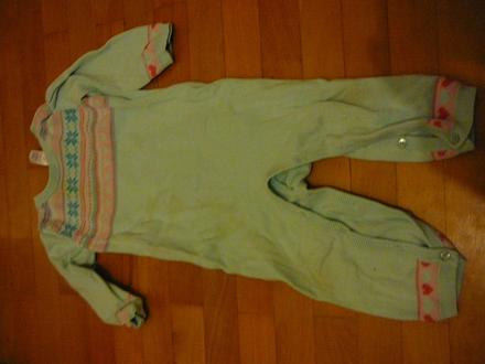 Pletený overálek, miniclub,80