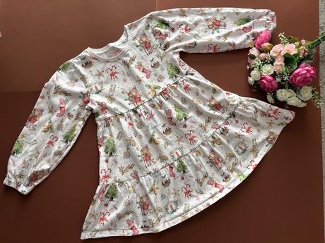 Ob/ šaty vánoční zn. next - v.5/6 let, 116