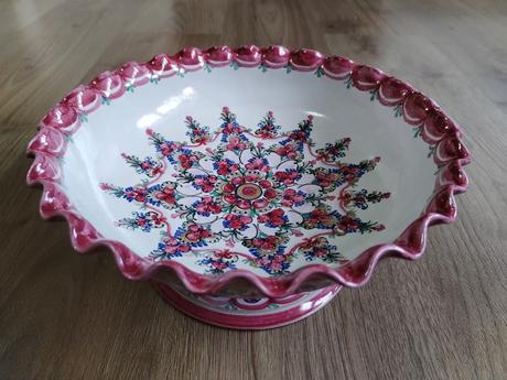 Originální zdobená keramická mísa, 