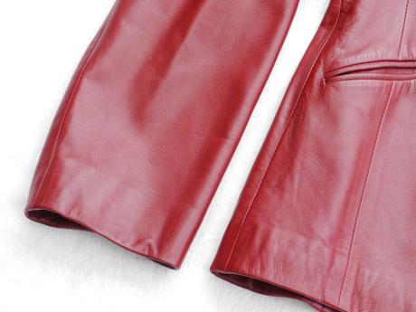 Cervene kozene sako, mango,38