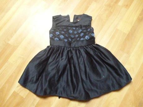 Modré šaty s flitry vel. 2 sugar, 98