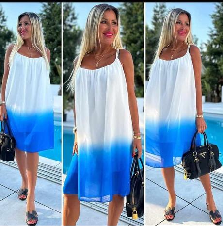 Letní duhové šaty vel. uni, 