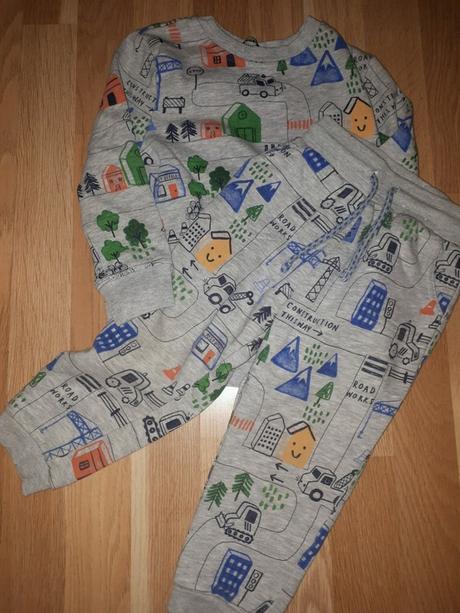 Teplakova souprava komplet mikina s auty + tepláky, george,98