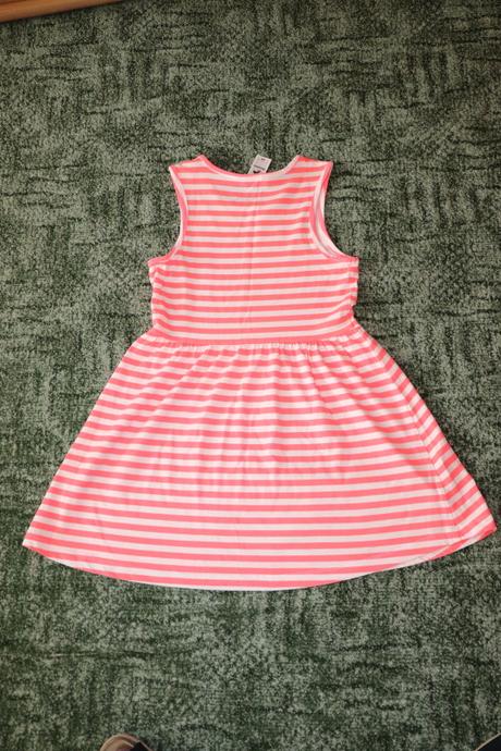 Dívčí bavlněné šatičky - proužky, palomino,128