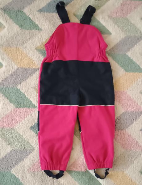 Krásné zateplené softshellové kalhoty, topolino,92