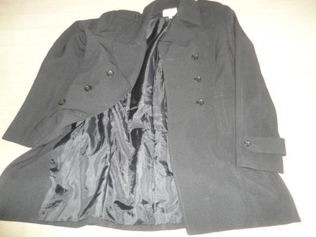 Propracovaný kratší kabát/trenčkot hennes, vel. 38, 38