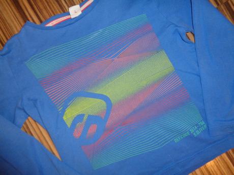 Pěkné modré tričko s barevnou aplikací, s.oliver,140