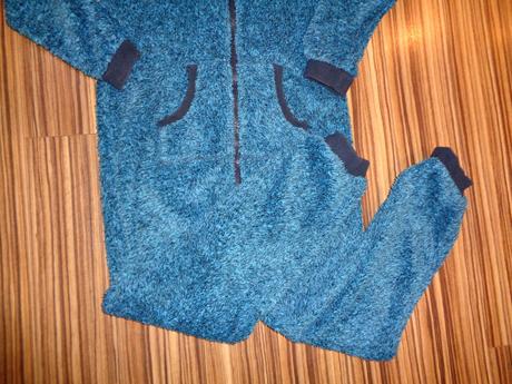 Luxusní tyrkysový teplý overal 134/140, yigga,134