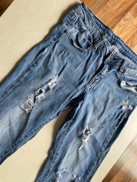 Džíny s dírami, vel není cca s/m, fb sister denim, s