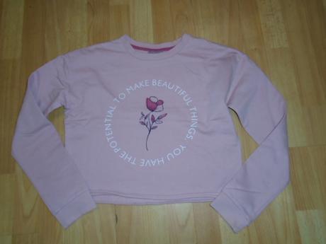 Mikina vel 158/164 kroptop květy, pepco,158