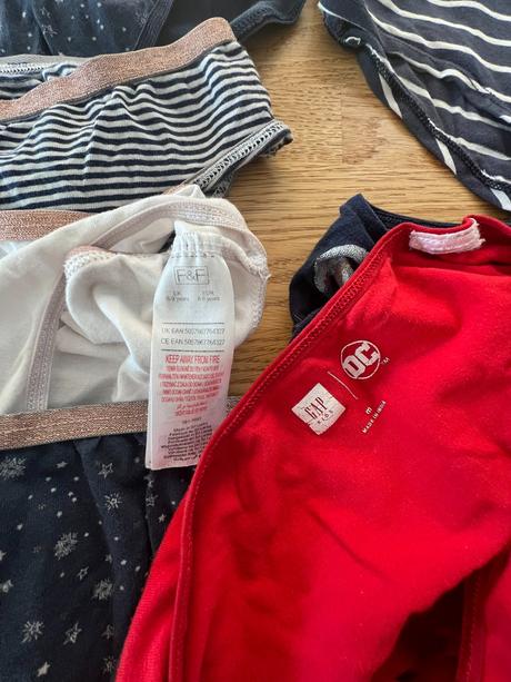 Kalhotky - 9ks gap a f&f vel. 122/128, f&f,122