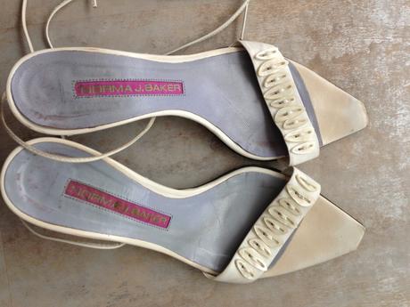 Bílé pásky ozdoby boty vel.37 norma baker svatební, 37