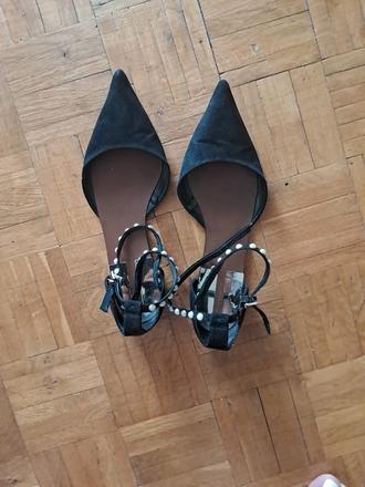 Sandálky s korálky, zara,41