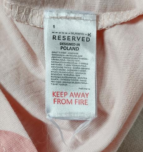 Růžové triko love, reserved,146