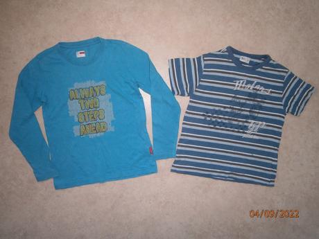 Tričko s dlouhým a krátkým rukávem, vel. 128, name it,128