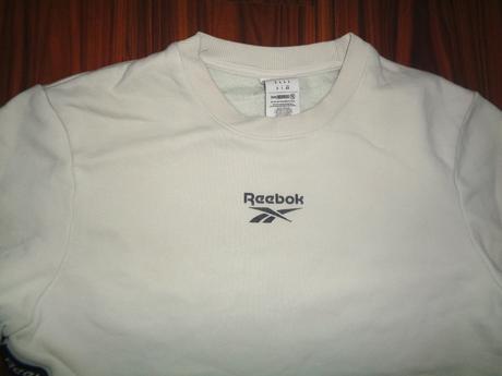 Béžová bavlněná mikina reebok, reebok,m