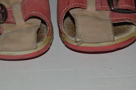 Cihlově červené zdravotní kotníkové sandálky, santé,27